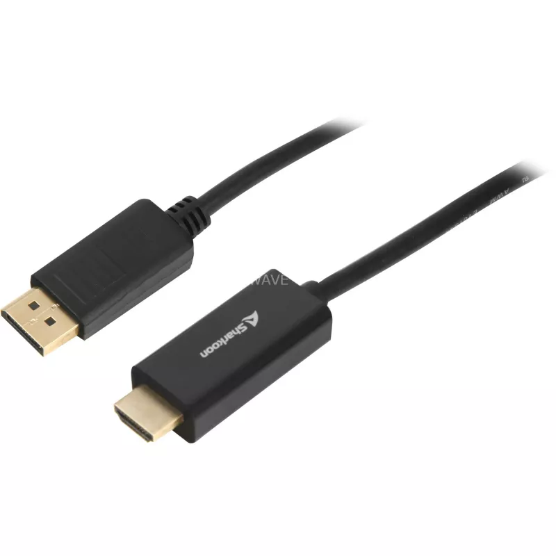 DisplayPort-auf-HDMI-Adapter Sharkoon 4K 60 Hz, 1 m Kabel