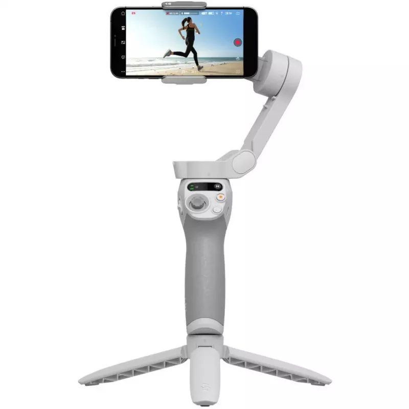 DJI OM SE Gimbal Grau Bluetooth inkl. Handyhalter Tasche Maximallast 290 g