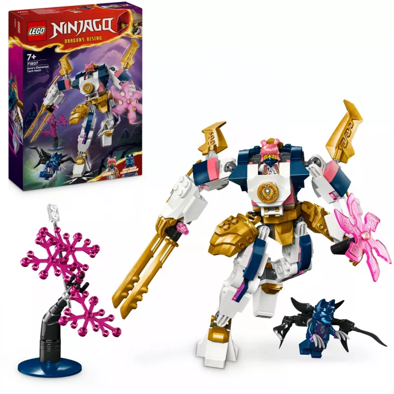 LEGO NINJAGO 71807 Soras Elemental Tech Mech Rising Baukasten