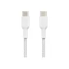 Belkin BOOST CHARGE - USB-Kabel - 24-polig USB-C (M) zu 24-polig USB-C (M) - USB 2.0 - 2 m - Weiß