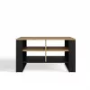 Couchtisch top e shop Topeshop STOLIK KAWOWY ŁAWA MODERN 4P Dąb Artisan Czern