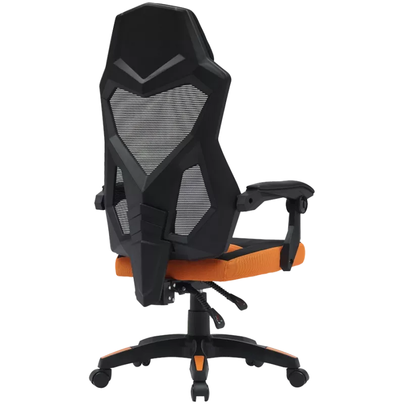 Gaming-Stuhl CANYON Wave MCH02 — Mesh-Rückenlehne, ergonomisches Design, schwarz/orange