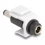 DeLOCK Keystone-Modul DC 5,5 x 2,1 mm Buchse auf DC 5,5 x 2,5 mm Stecker weiß