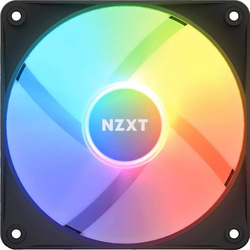 NZXT F120 RGB Core Gehäuselüfter 120 mm, 4-Pin-PWM, Schwarz