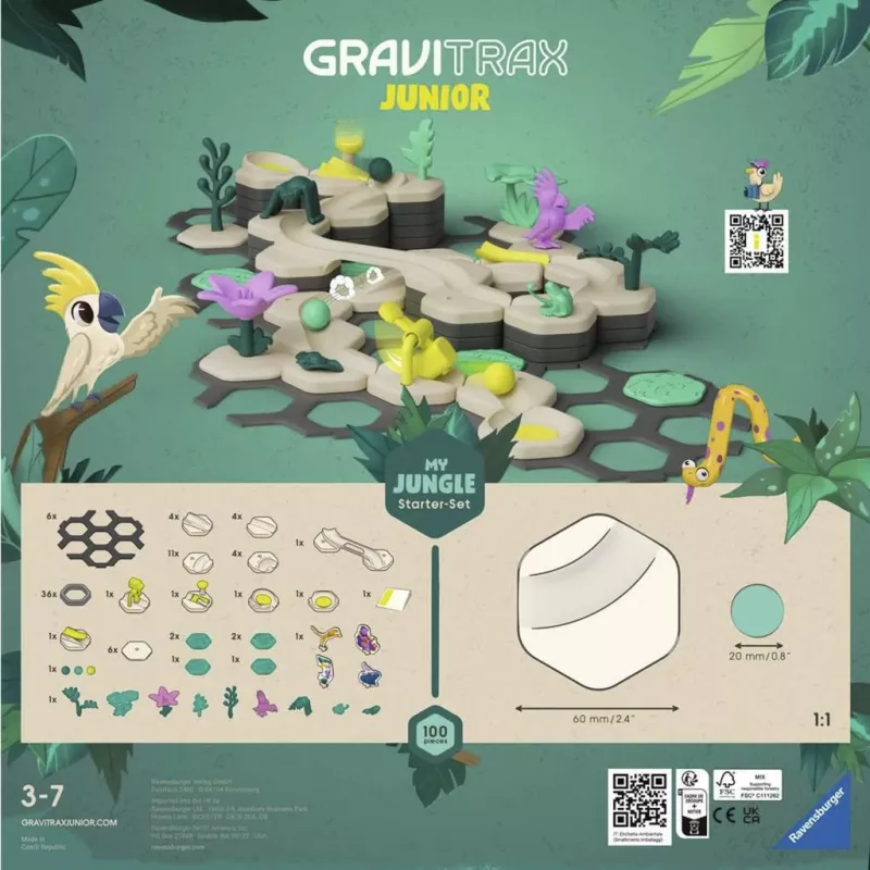 Ravensburger GraviTrax Junior Starter-Set L Jungle, Bahn (27499)