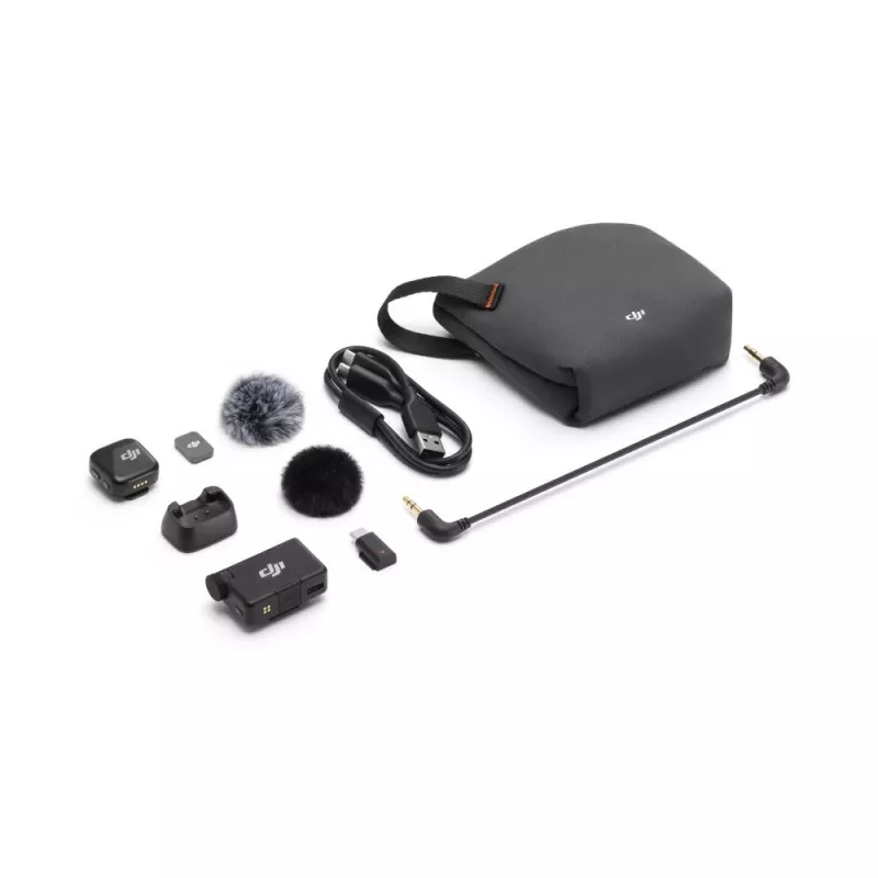 DJI Mic Mini Funkmikrofon-System (1 Sender + 1 Empfänger), Schwarz
