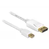 DisplayPort-Kabel DeLOCK 83484 Mini DisplayPort 5 m Weiß
