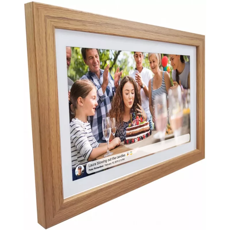 Digitaler Bilderrahmen SENCOR SDF 1093 OAK 10,1 Zoll — 10,1-Zoll-Display, Eichenfinish
