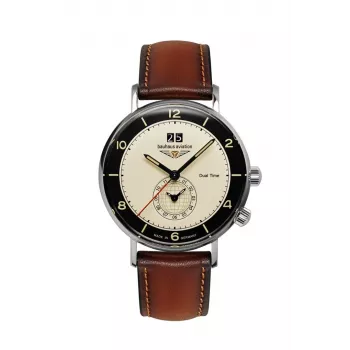 Uhr bauhaus Aviation Vintage Pilot 41 mm