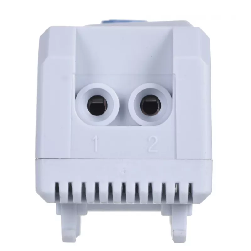 Thermostat Alantec KTS, Drehregler, IP20, Kunststoffgehäuse, grau, -45–70°C, 60×33×43 mm
