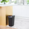 Rotho Twist Drehmülleimer 25 l, silber