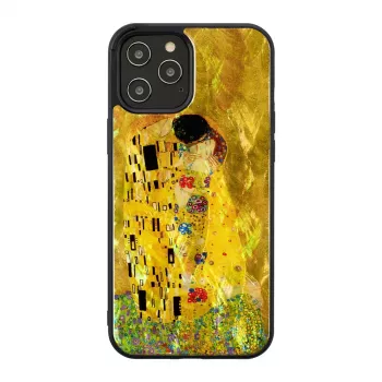 Schutzhülle iKins für Apple iPhone 12 / 12 Pro — Schwarz