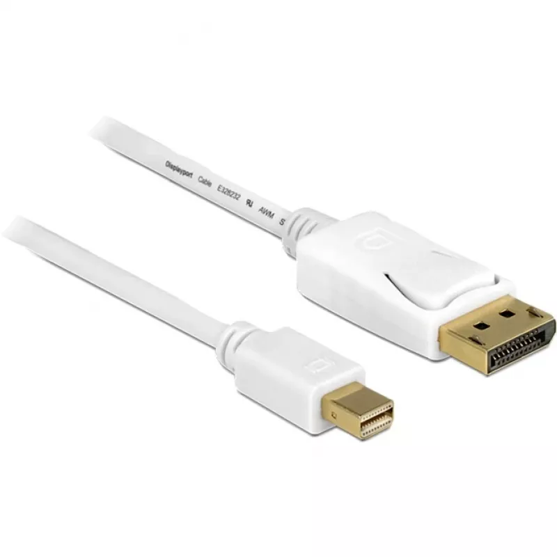 DeLOCK – DisplayPort-Kabel – Mini DisplayPort (M) – DisplayPort (M) – 3,0 m – Weiß (83483)