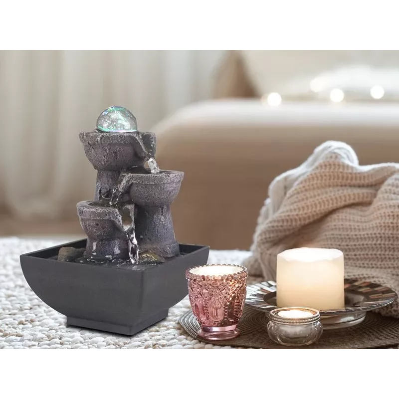 Beper P201UTP200 Zen-Wasserbrunnen Leuchtturm mit LED-Beleuchtung