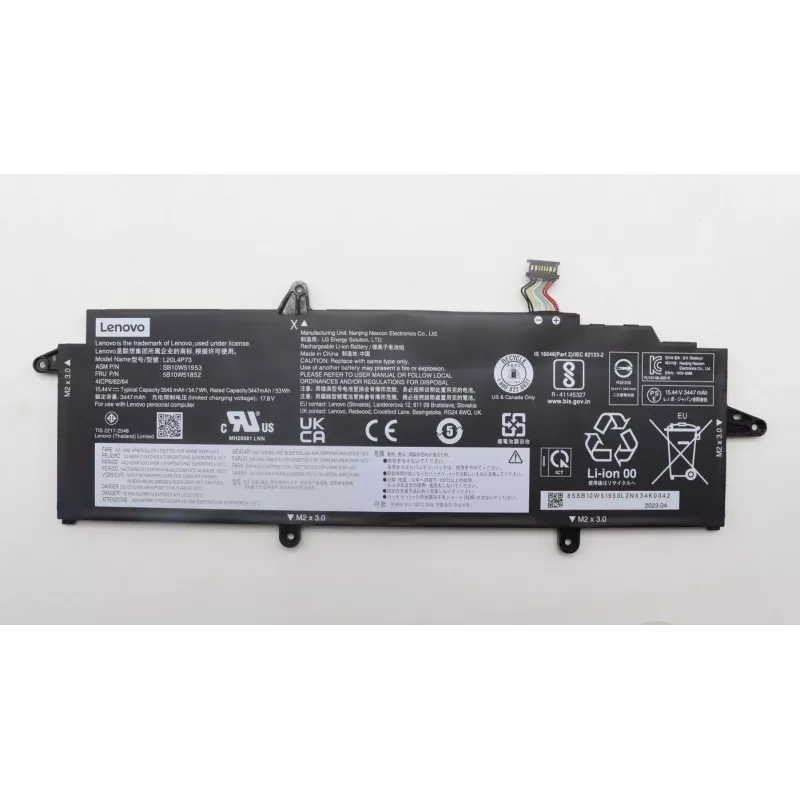 Interner Lithium-Ionen-Akku mit 4 Zellen Lenovo 5B10W51852 für kompatible Laptops