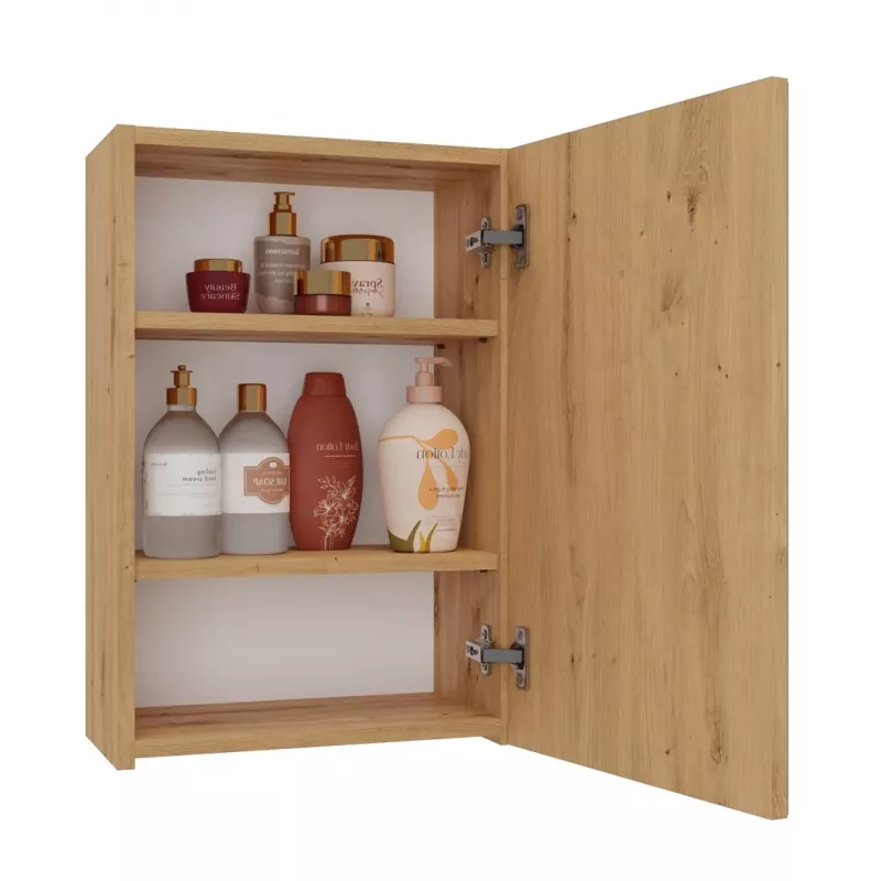 Top E Shop POLA 1DL ARTISAN Badezimmer-Aufbewahrungsschrank, Eiche