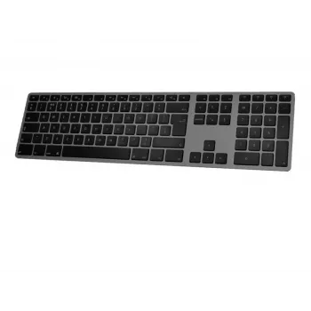 Kabellose Tastatur Matias FK418BTLB-UK — Aluminium, beleuchtet, Space Gray