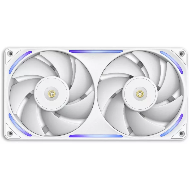NZXT F280X RF-U28PN-W1 RGB 280-mm-Gehäuselüfter, 140 mm, 2400 U/min, 41 dB, weiß