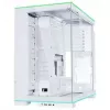 Lian Li O11 Dynamic EVO RGB PC-Gehäuse Bundle HydroShift II LCD-S 360TL AiO + 3x UNI FAN SL-INF 120 Reverse Blade Lüfter - Weiß