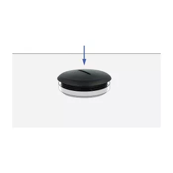 Verschlusskappe Schwarz Nylon DeLOCK 60234