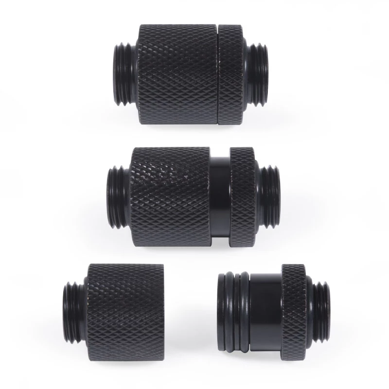 Alphacool ES D-Plug 20 mm G1/4 AG auf G1/4 AG, Deep Black