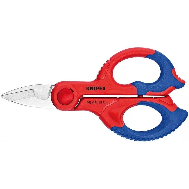 Knipex 95 05 155 SB Elektrikerschere, 155 mm, mit Gürteltasche