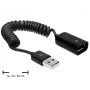 USB-Kabel DeLOCK 83163 0,6 m USB 2.0 A auf A Schwarz