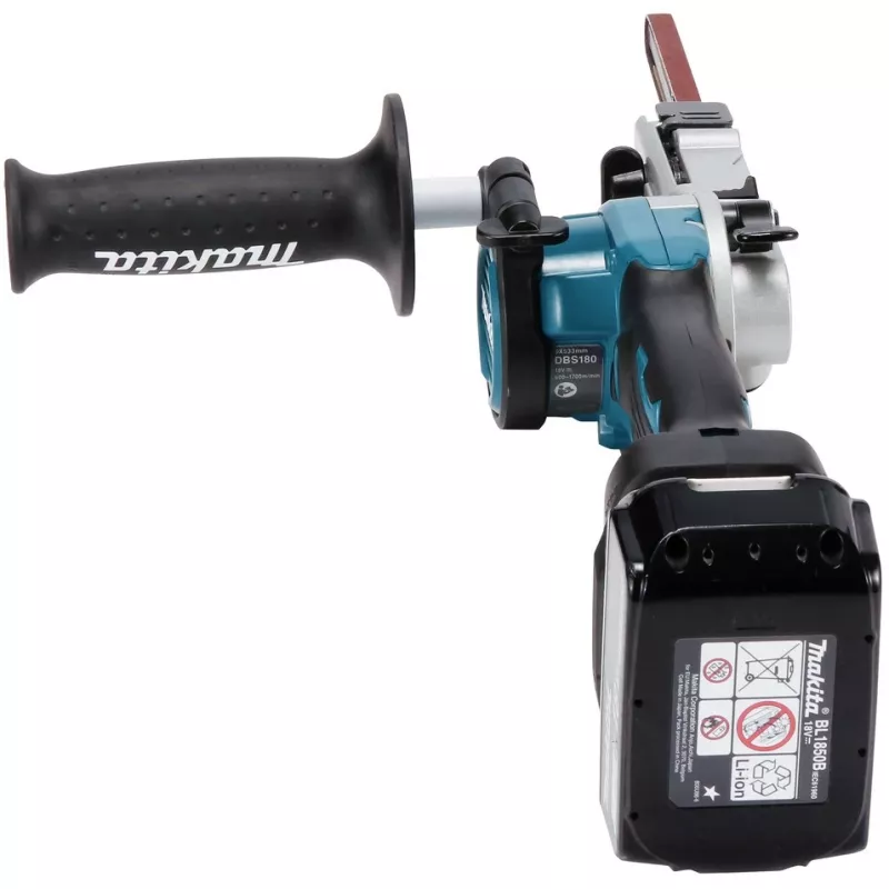 Makita DBS180Z Akku-Bandfeile, 18 V, Schwarz/Blau (ohne Akku)