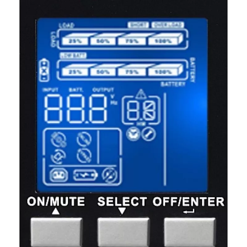 Infosec E3 Pro 1000 RT unterbrechungsfreie Stromversorgung (USV) Double-Conversion (Online) 1 kVA 900 W 3 AC-Steckdose(n)