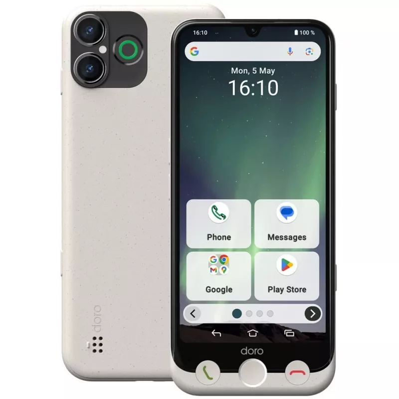 Doro Aurora A30 Seniorensmartphone, 6,1 Zoll, 128GB, Bone