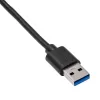 Akyga AK-CA-86 SATA auf USB-A 3.0 Adapterkabel für 2,5-Zoll-Laufwerke, 0,3 m, Schwarz