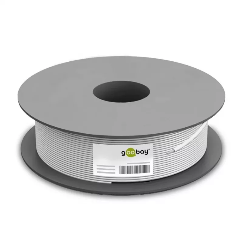 Netzwerkkabel Goobay CAT 5e U/UTP 100m Schwarz