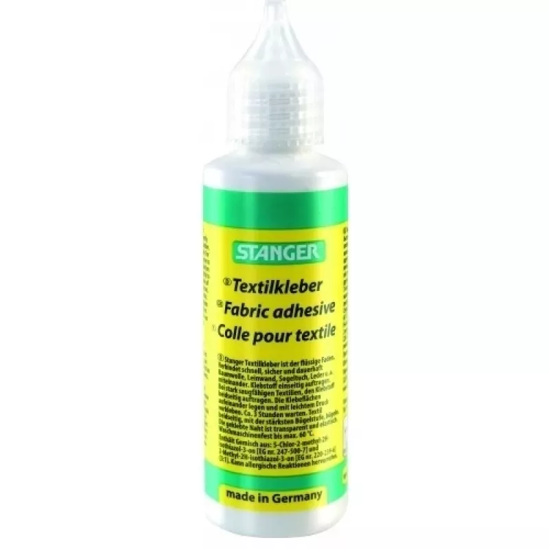 Stanger 18023/1 Textilkleber, 50 g, nach dem Trocknen transparent