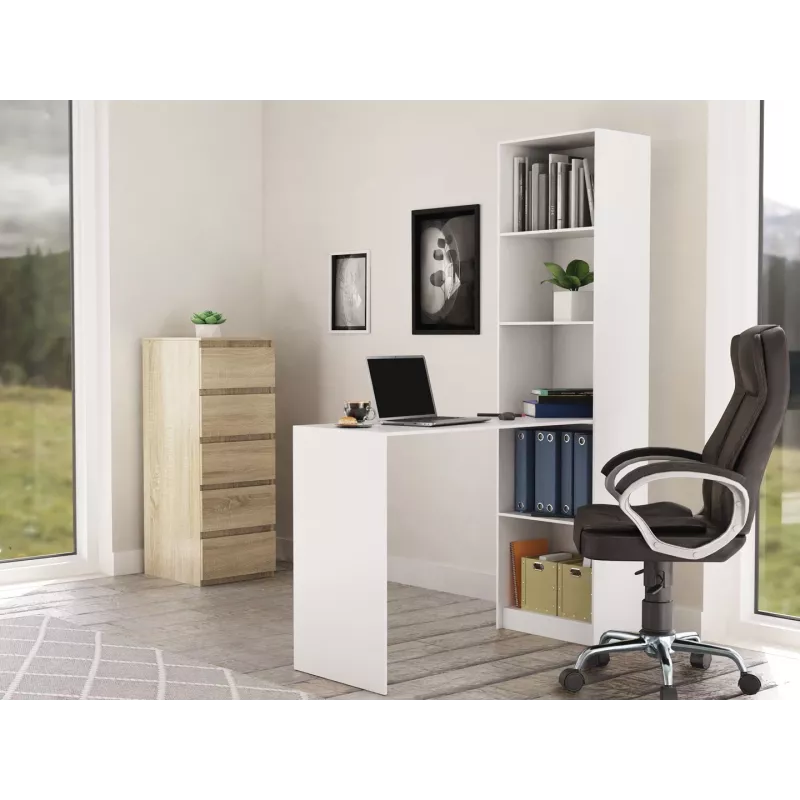 Topeshop R50 BIEL Z BIURKIEM Computertisch weiß