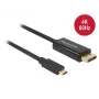 DeLOCK 85256 Videokabel-Adapter 2 m USB Type-C DisplayPort Schwarz