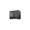 DeepCool CH160 PLUS R-CH160-BKNGM0-G Small-Form-Factor-(SFF)-PC-Gehäuse, Mini-ITX/Micro-ATX, Hartglas, schwarz