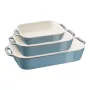 Staub 40508-172-0 Keramik-Backset rechteckig, 3-teilig, Antique Turquoise