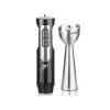 LAFE BlendMix BRK-003A Stabmixer-Set, 800 W, 2 Geschwindigkeiten, Turbo, Edelstahlmesser, 0,6-l-Becher, schwarz/silber