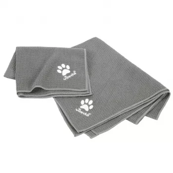 Mikrofaserhandtuch VILEDA 172651 für Katzen und Hunde, Grau, 650×1000 mm, Polyamid