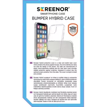 Handyhülle SCREENOR BUMPER Transparent für iPhone 15 Pro Max (6,7 Zoll) TPU