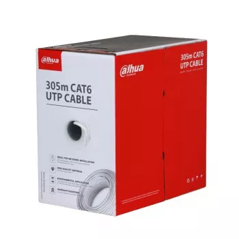 Kabel CAT6 UTP 305M Cca WEISS/PFM922I-6UN-C-Weiß Dahua