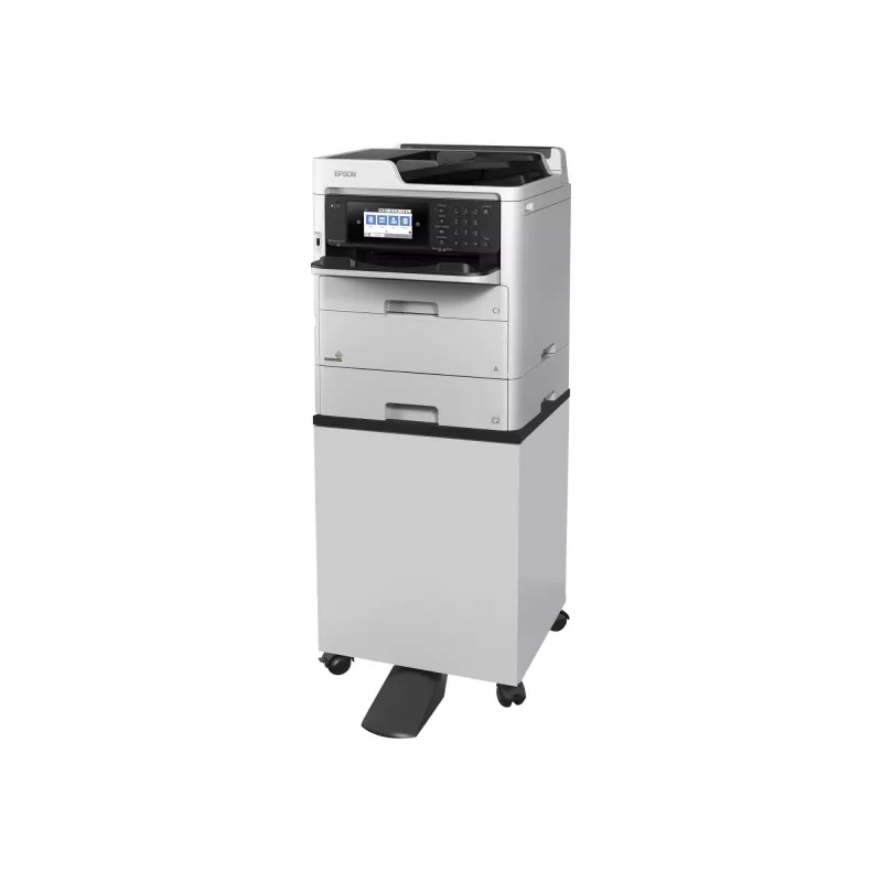 Druckerschrankständer Epson 7112285 — Bodenständer für Epson WorkForce Pro-Drucker, schwarz oder weiß