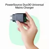 Netzteil Green Cell PowerSource Solo30 30W Schwarz — USB-C Einzelport-Ladegerät