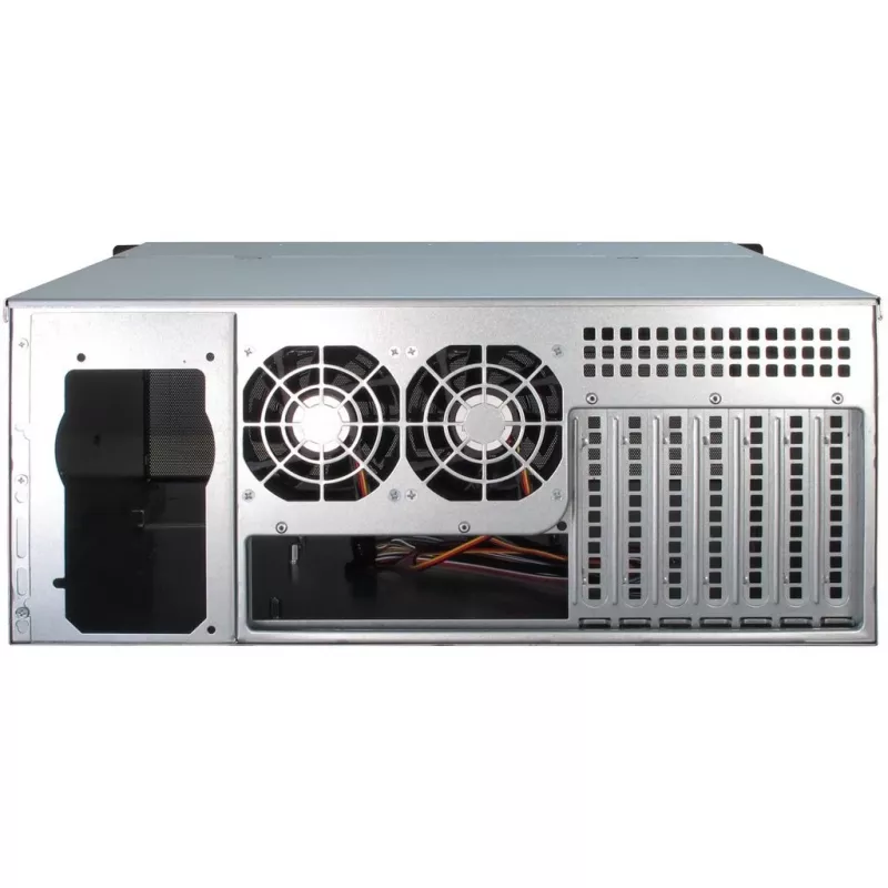 Server-Gehäuse Inter-Tech 4U-4408 Rack Schwarz, Silber
