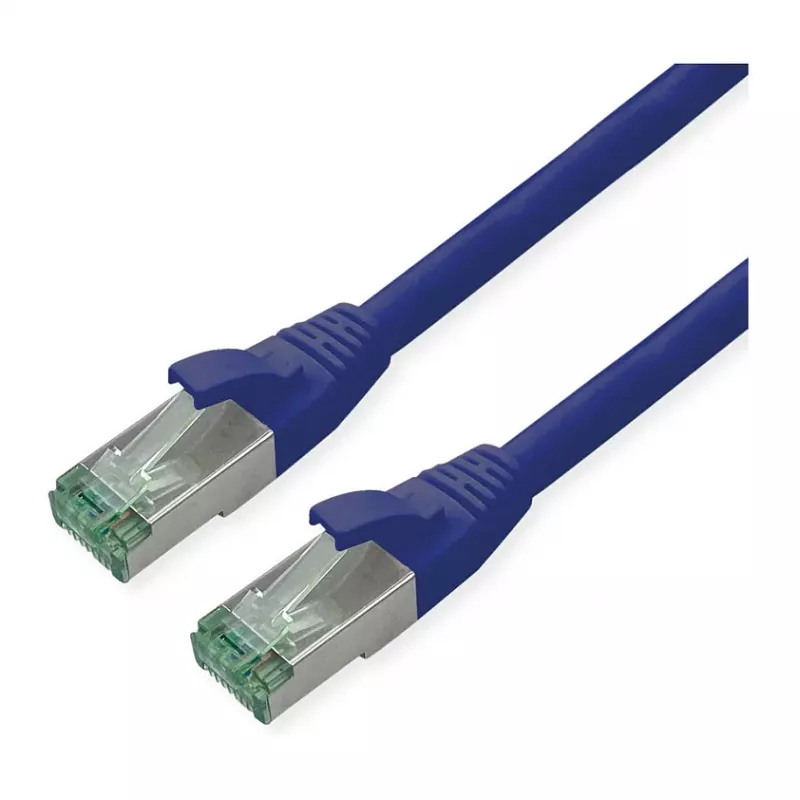 ROLINE RM Patchkabel Cat.6A S/FTP (PiMF), Blau, 3 m