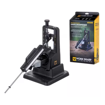 Messerschärfer Work Sharp Precision Adjust 09DX164 einstellbarer Winkel mit Keramik-Abziehstab, Diamantplatten, schwarz, 243,8×165,1×143,3 mm