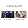 Mercusys MA30H AC1300 High-Gain-Dualband-WLAN-USB-Adapter, Schwarz