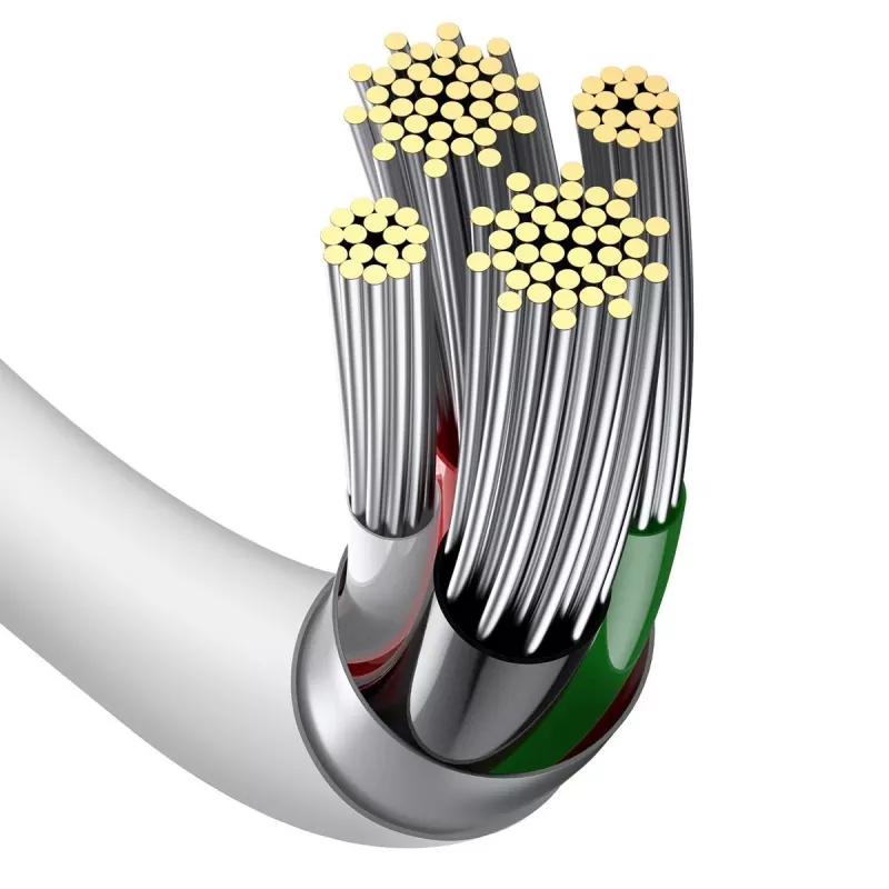 Baseus Superior Series Kabel USB auf Lightning, 2,4A, 0,25m (weiß)