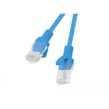 Netzwerkkabel LANBERG RJ-45 Cat5e PCU5-10CC-0050-B, 0,5 m, U/UTP, CCA, blau