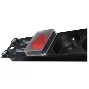 Alantec PZ071U power extension 1.8 m 7 AC outlet Indoor Schwarz